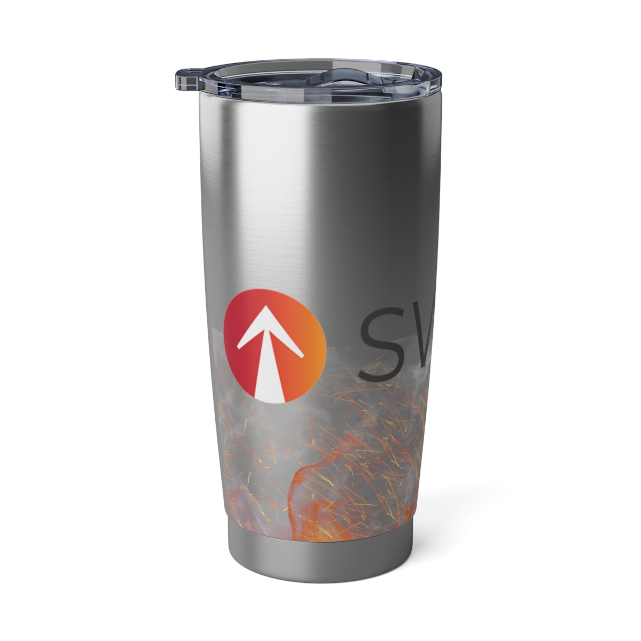 Minimize your plastic footprint with style. This custom "Rise Swurn" tumbler is the best companion on road trips – it fits perfectly into car cup holders.