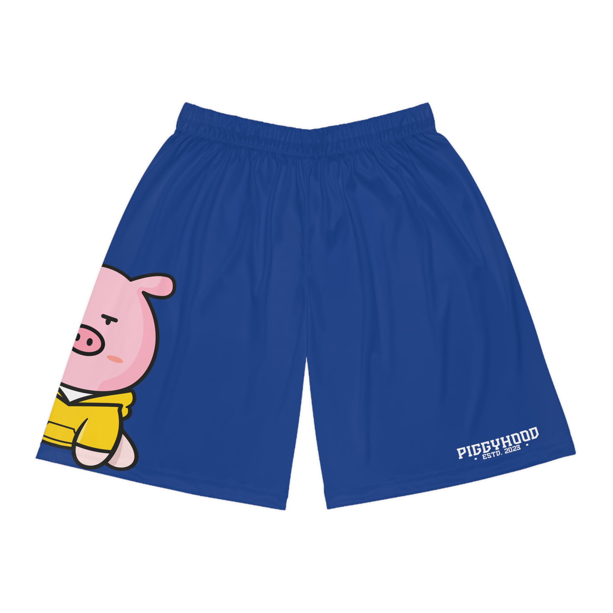 Look and feel good with these stylish basketball shorts with a "Piggy" motif. You can also opt to personalize them with your favorite design!