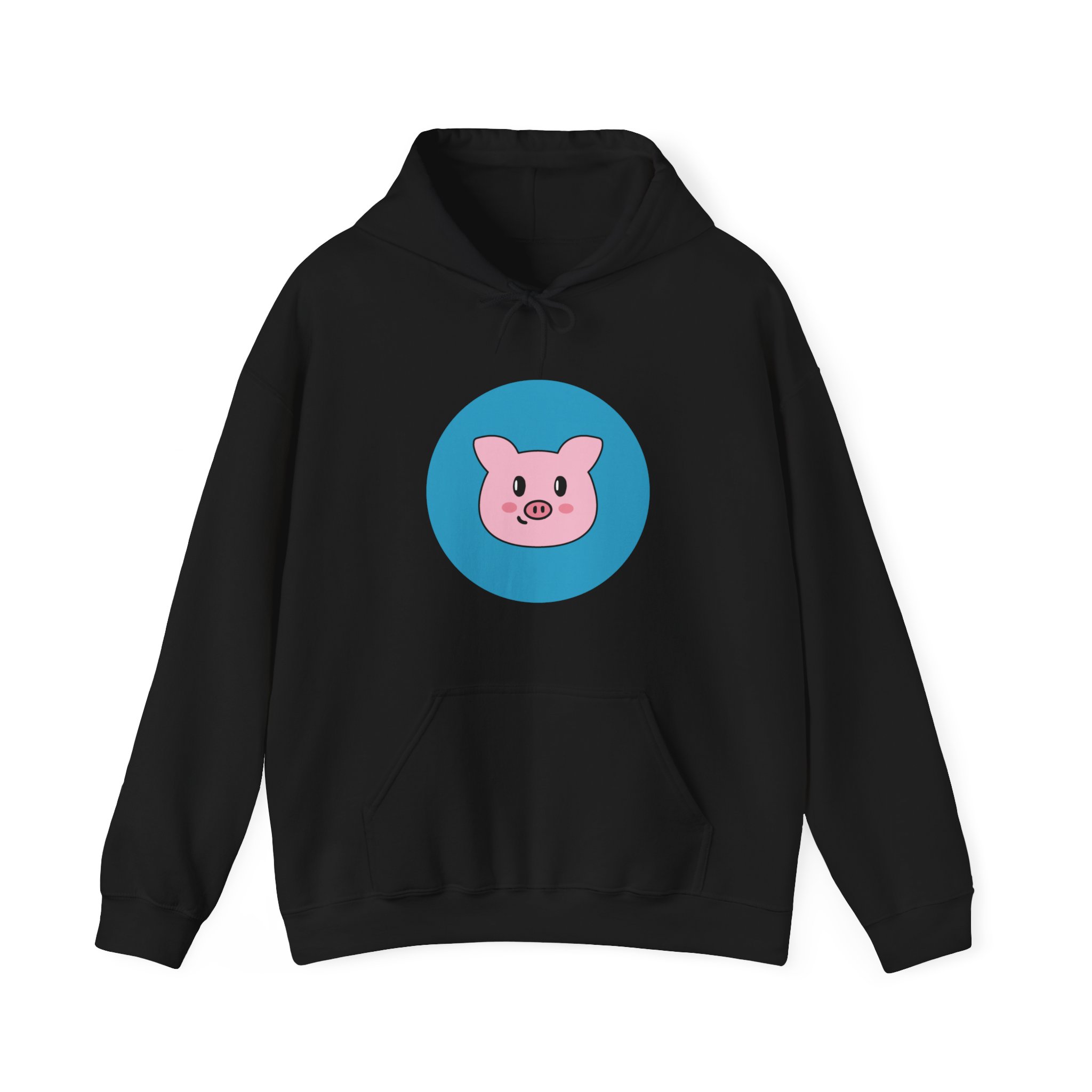 This "Piggy" unisex heavy blend hooded sweatshirt is relaxation itself. It's elegant, soft and warm. The perfect choice for any cold day!