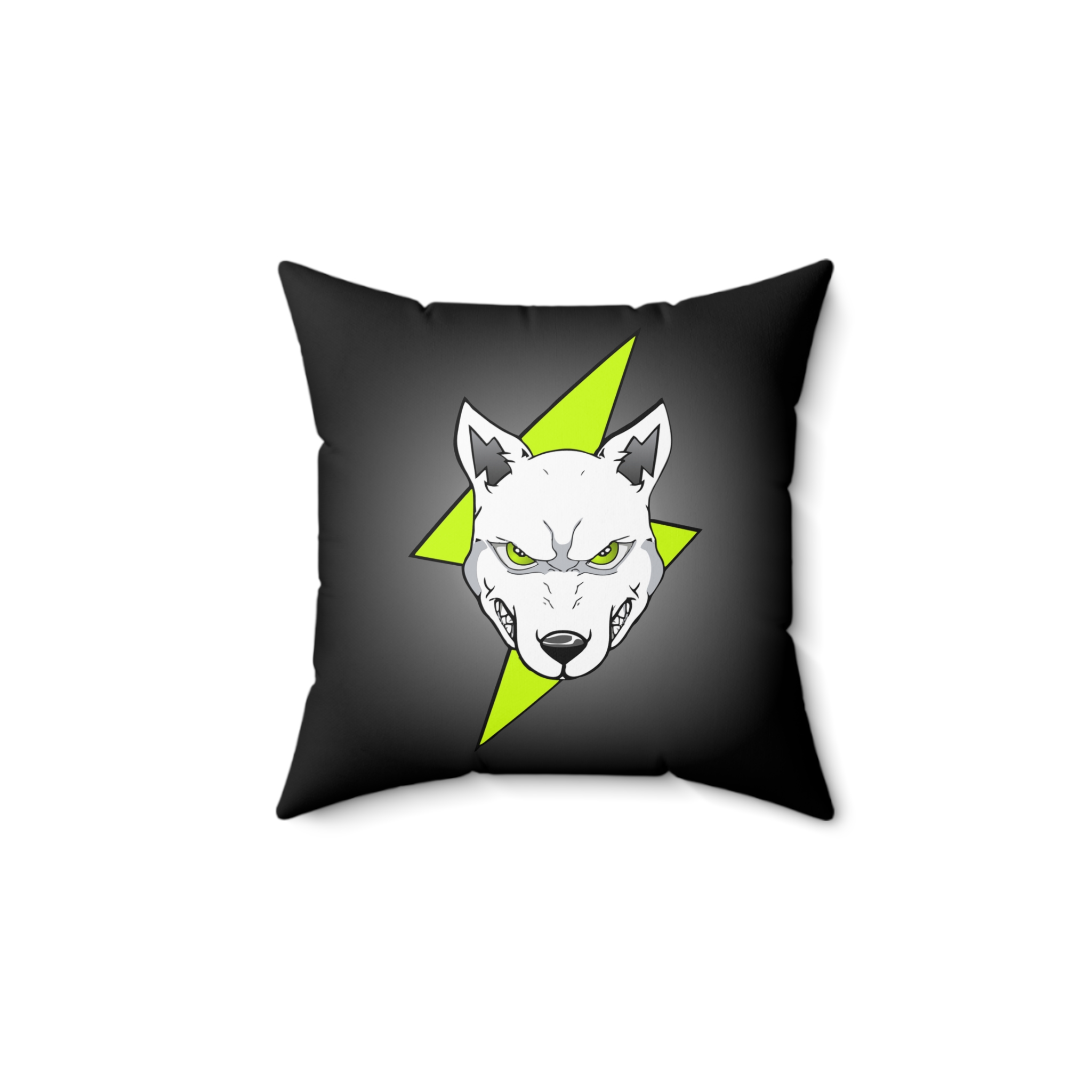 This beautiful spun polyester "Volt" pillow serves as a statement piece to brighten your home decor.