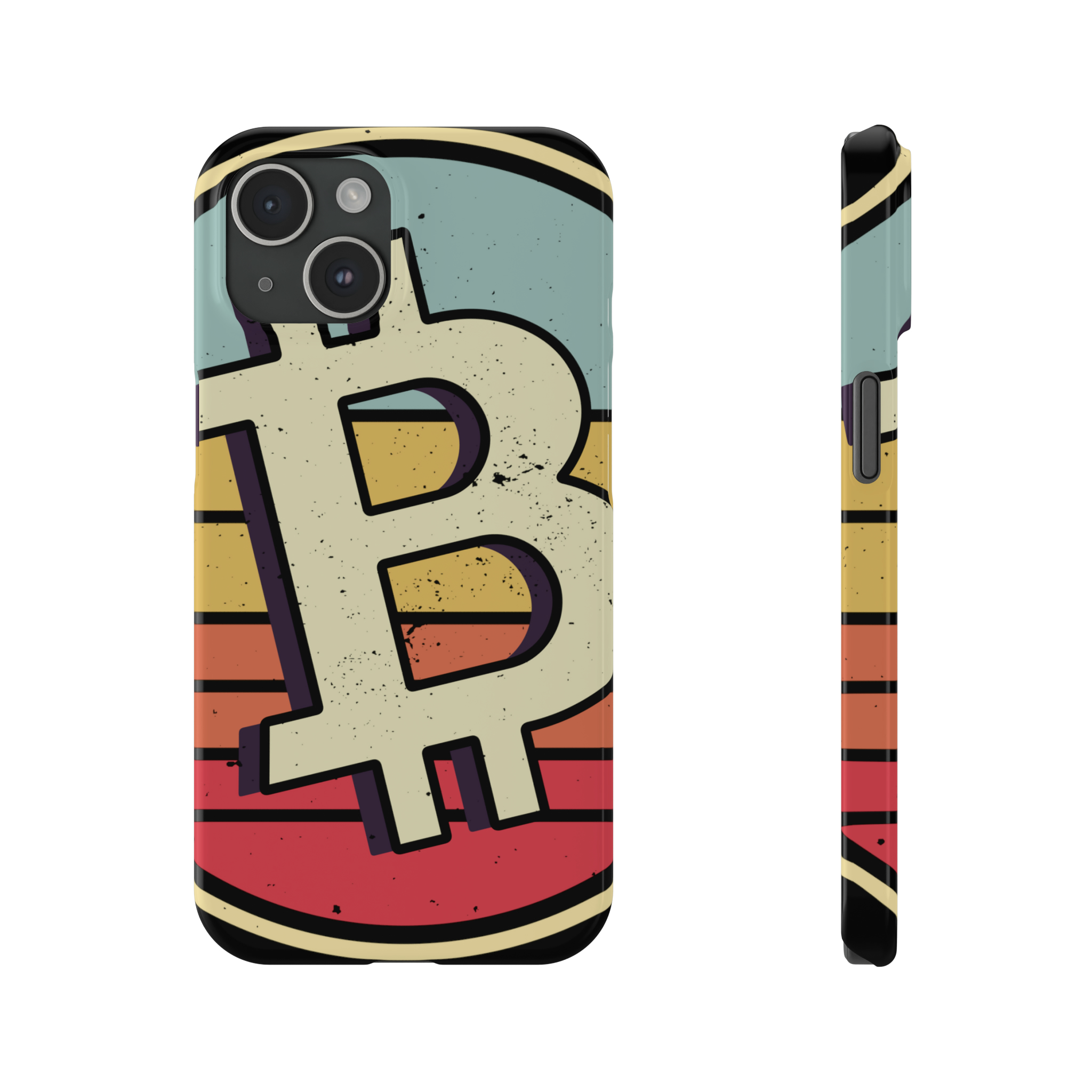 This flexible, super-slim iPhone 14/15 Pro/Max case provides a flawless fit and showcases your love for Bitcoin in a unique way.