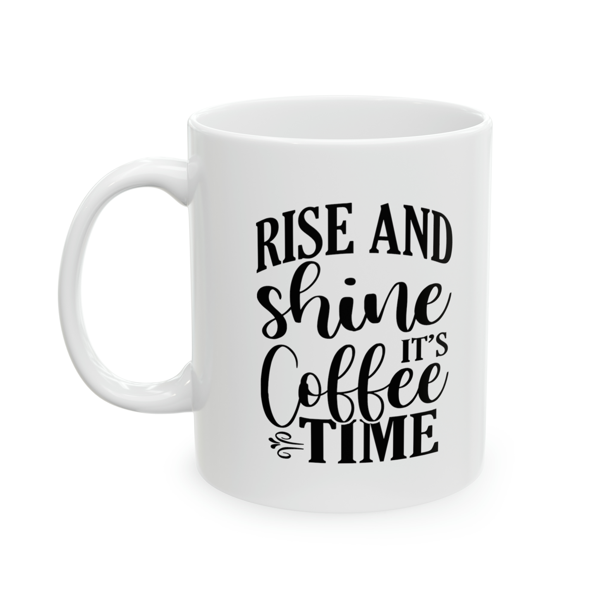 Warm-up with a nice cuppa out of this fun "Rise and Shine, It's Coffee Time" ceramic coffee mug. It's the perfect gift for crypto + NFT enthusiasts, and coffee/tea/chocolate lovers!